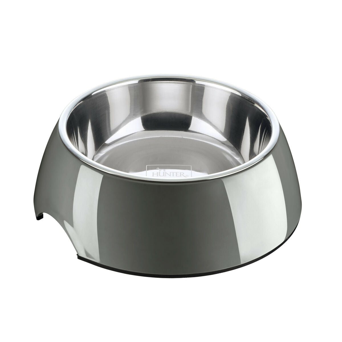 Comedouro para Cão Hunter Cinzento 350 ml Aço inoxidável