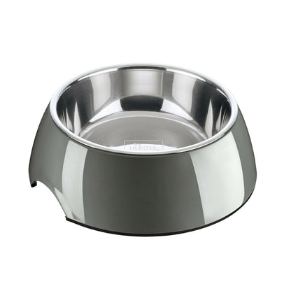 Comedouro para Cão Hunter Cinzento 350 ml Aço inoxidável